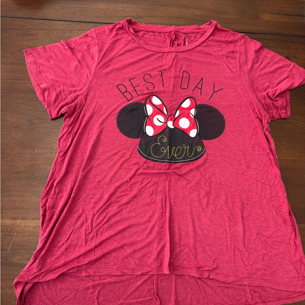 Disney Red Tee with Mouse Ears Design